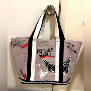 Victoria Secret Marker Graffiti Tote